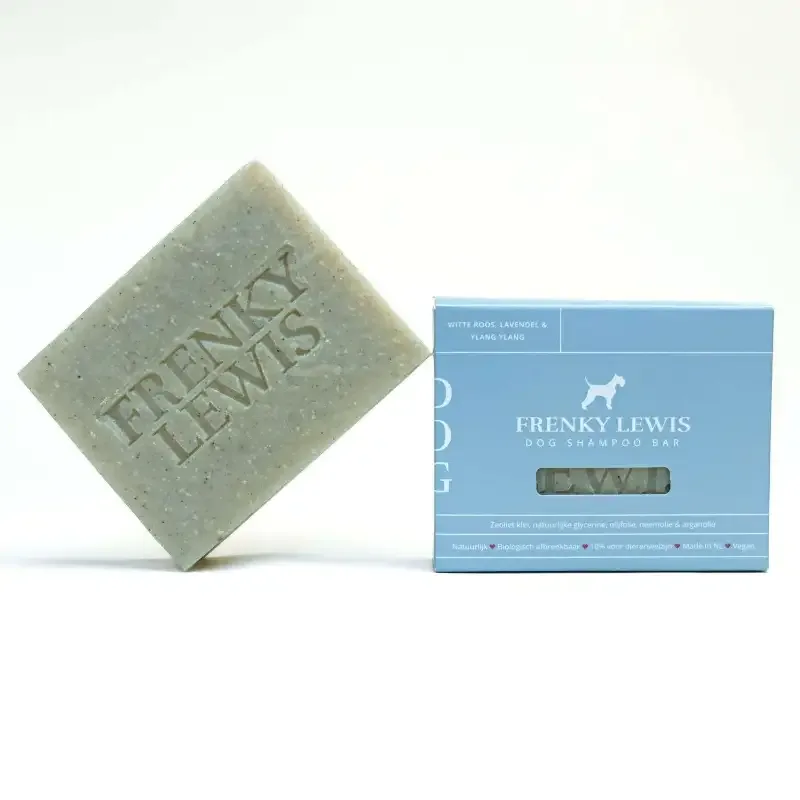 100% naturligt hundschampo av vit ros, lavendel & ylang ylang