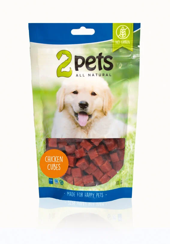 2Pets Chicken Cubes 100g