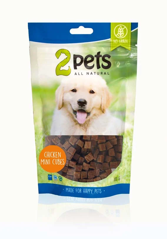 2Pets Chicken Mini Cubes 100g