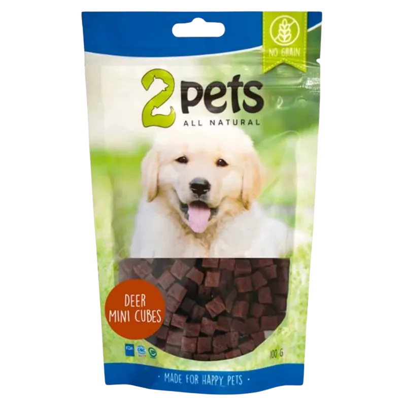 2pets Dogsnack Deer MiniCubes 100 g Handla nu