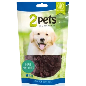 2pets Dogsnack Horse MiniCubes 100 g Snabb leverans