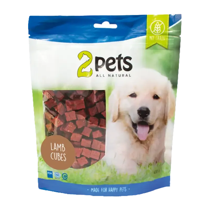 2PETS Dogsnack Lamb Cubes – 400 G