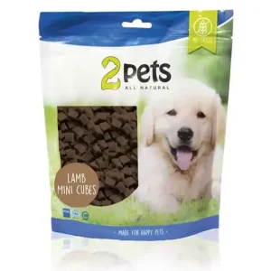 2pets Dogsnack Lamb MiniCubes, 400 g