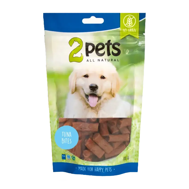 2PETS Dogsnack Tuna Bites – 100 G