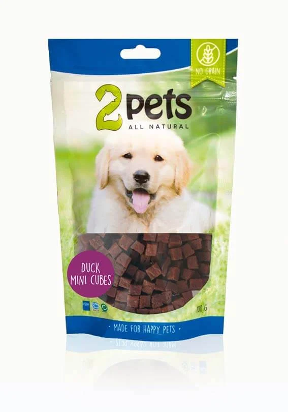 2Pets Duck Mini Cubes 100g