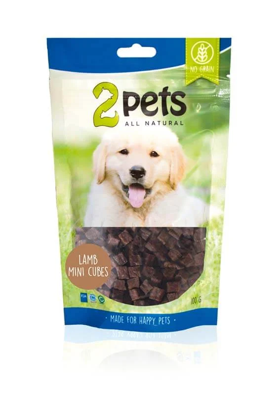 2Pets Lamb Mini Cubes 100g