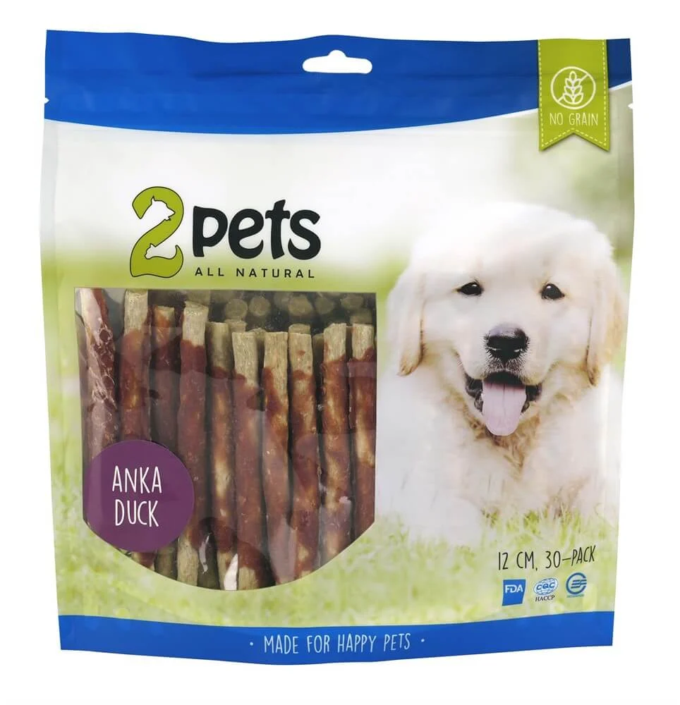 2Pets Mald Tuggpinne Anka 12cm 30-p