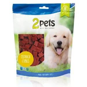 2Pets Ostrich Cubes 400g
