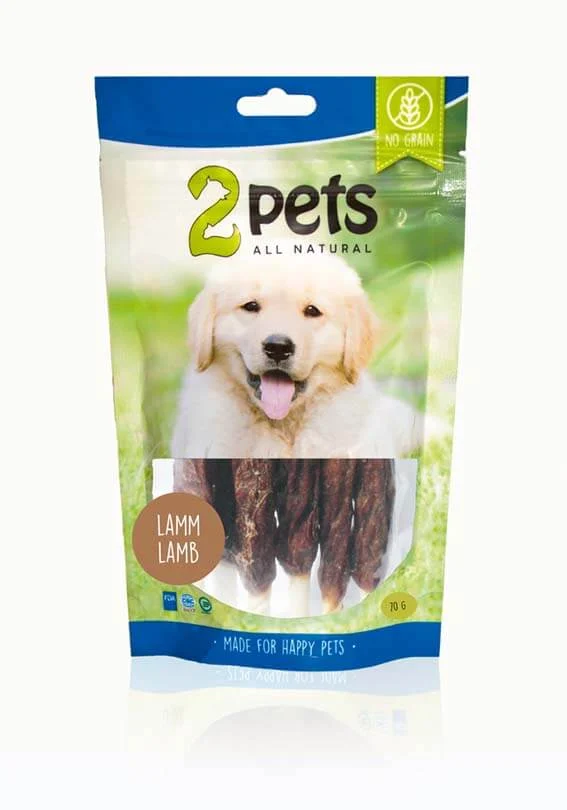 2Pets Tuggpinne Lamm 12cm 6-p