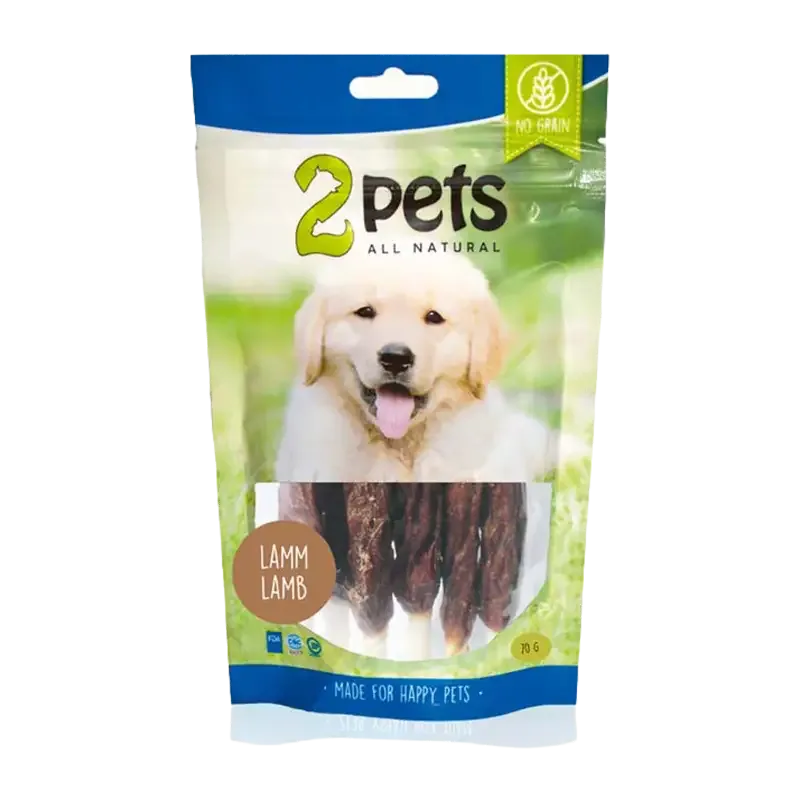 2PETS Tuggpinne M Lamm – 12 CM – 6 PACK