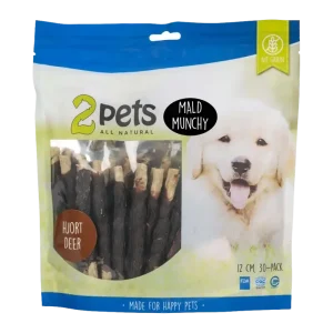 2PETS Tuggpinne Mald Hjort – 12 CM – 30 PACK
