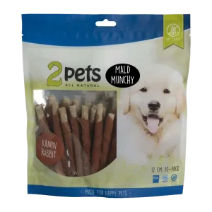 2PETS Tuggpinne Mald Kanin – 12 CM – 30 PACK