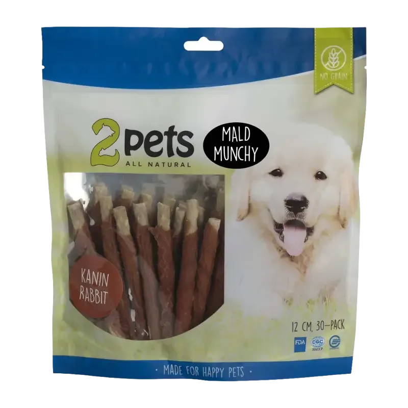 2PETS Tuggpinne Mald Kanin – 12 CM – 30 PACK