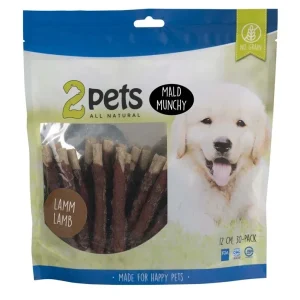 2pets tuggpinne mald, lamm, 12cm, 30-pack