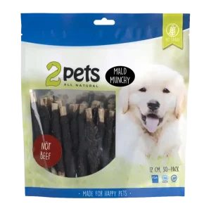 2PETS Tuggpinne Mald Nötkött – 12 CM – 30 PACK