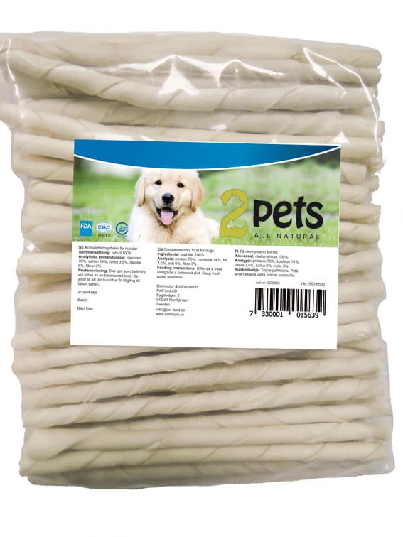 2Pets Tuggpinne Vit 8mm 100p - Image 2