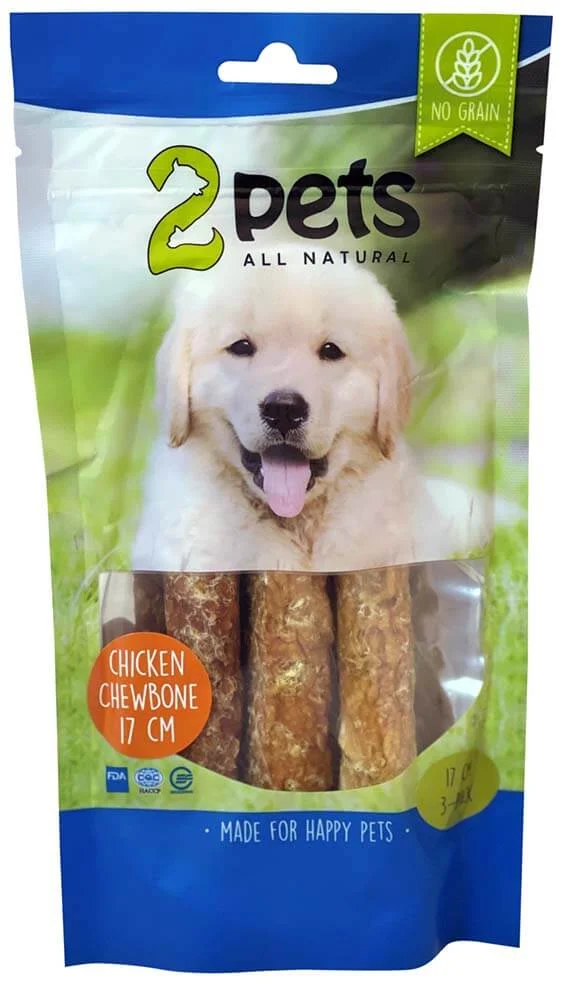 2Pets Tuggrulle Kyckling 17cm 3-p