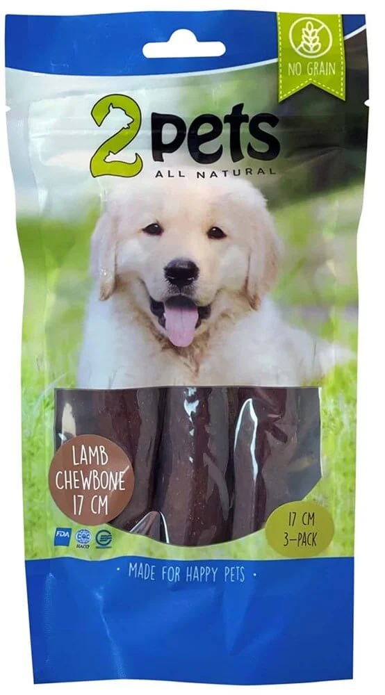 2Pets Tuggrulle Lamm 17cm 3-p