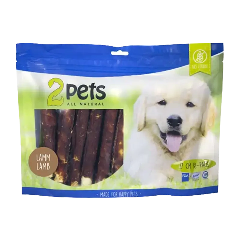 2PETS Tuggrulle M Lamm – 17 CM – 18 PACK XL