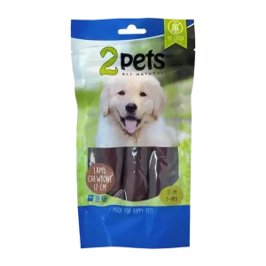 2PETS Tuggrulle M Lamm – 17 CM – 3 PACK