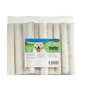 2Pets Tuggrulle Vit 12,5cm/15mm 10p