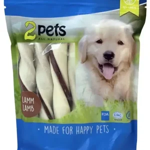 2pets Tuggtwister lamm, Medium, 170 g