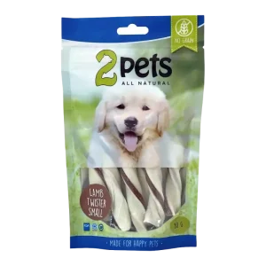 2PETS Tuggtwister M Lamm Small – 80 G