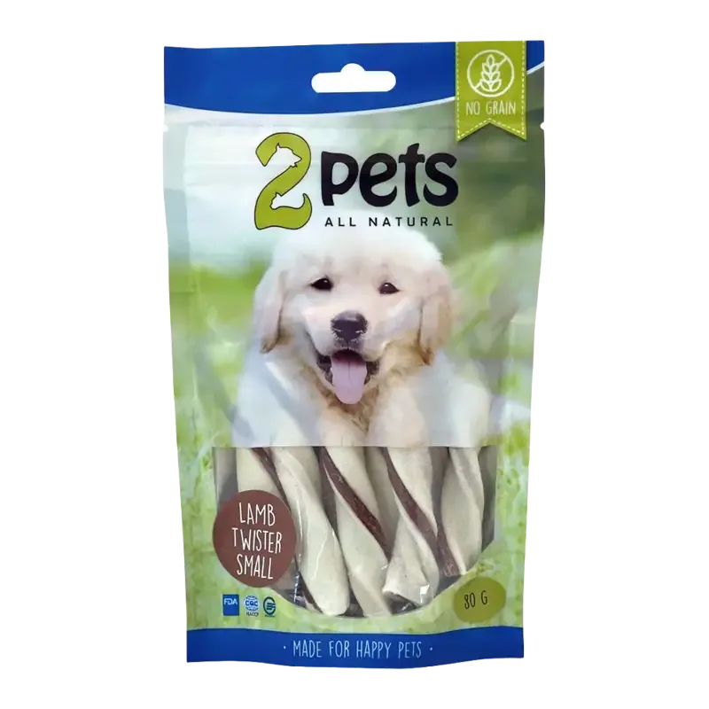 2PETS Tuggtwister M Lamm Small – 80 G