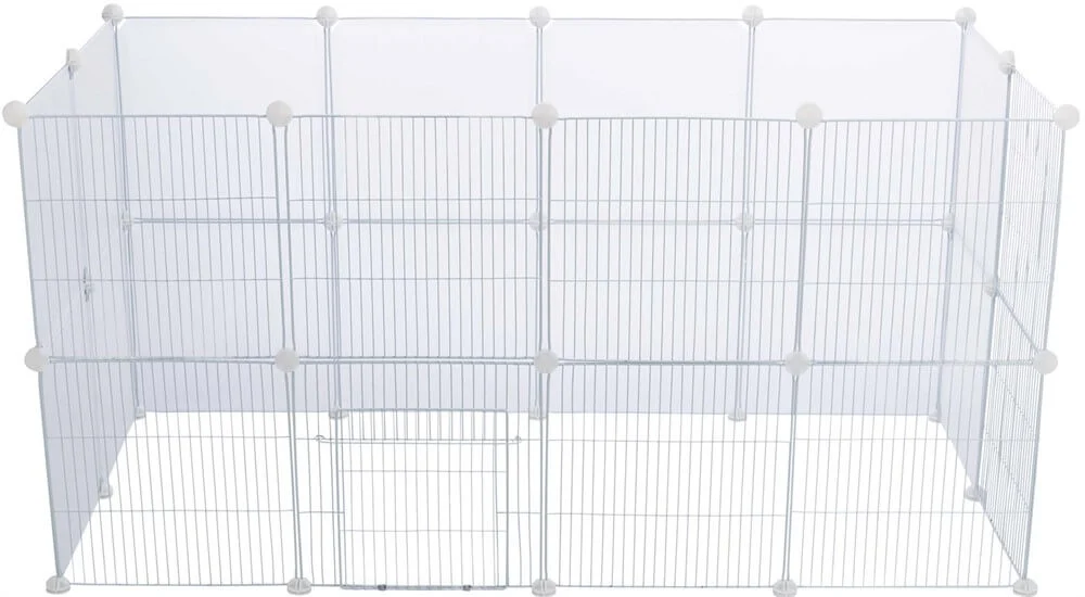 4 Sektioner för Innehage #62460 Metall 35x35cm Vit - Image 2