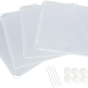 4 Sektioner för Innehage #62460 Plast 35x35cm Vit