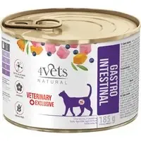 4Vets Natural Feline Gastro Intestinal – Ekonomipack 12 x 185 g Begränsat antal