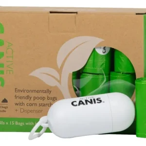 Active Canis Poop Bags Big Pack 16 rolls + dispenser