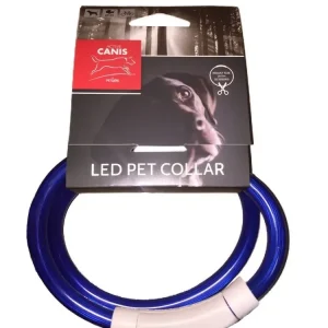 Active Canis USB LED-halsband Blå