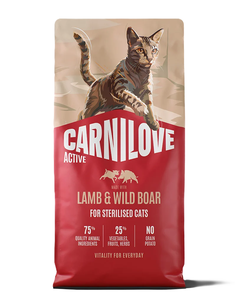 Active Cat Lamb & Wild boar for Sterilised Adult All Breeds