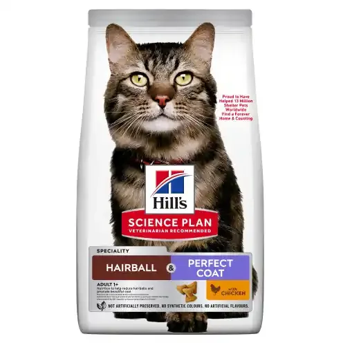 Adult Hairball & Perfect Coat torrfoder för katt – 1,5 kg Endast denna vecka