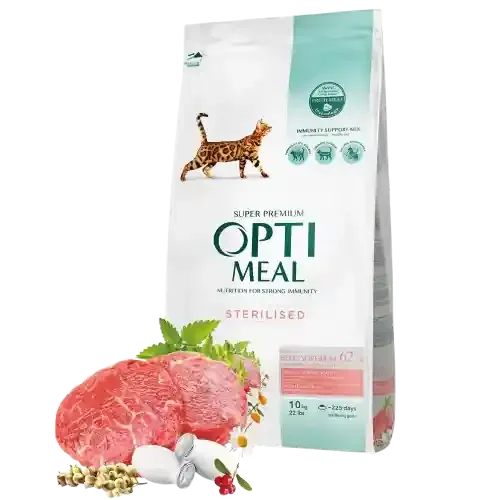 Adult & Senior Sterilised & Urinary Care Beef Torrfoder Till Katt 10 kg prisnedsättning
