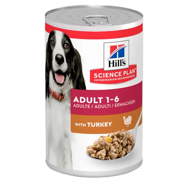 Adult våtfoder med kalkon för hund – 12 x 370 g I lager