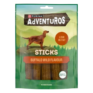 Adventuros Mini Sticks Buffalo Hundgodis 90g