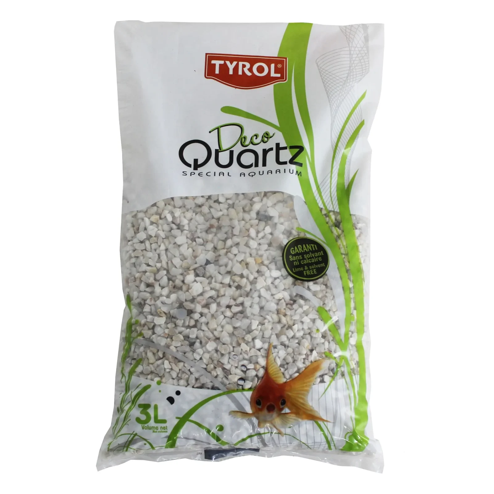 Akvariegrus White Deco Quartz 3-8mm