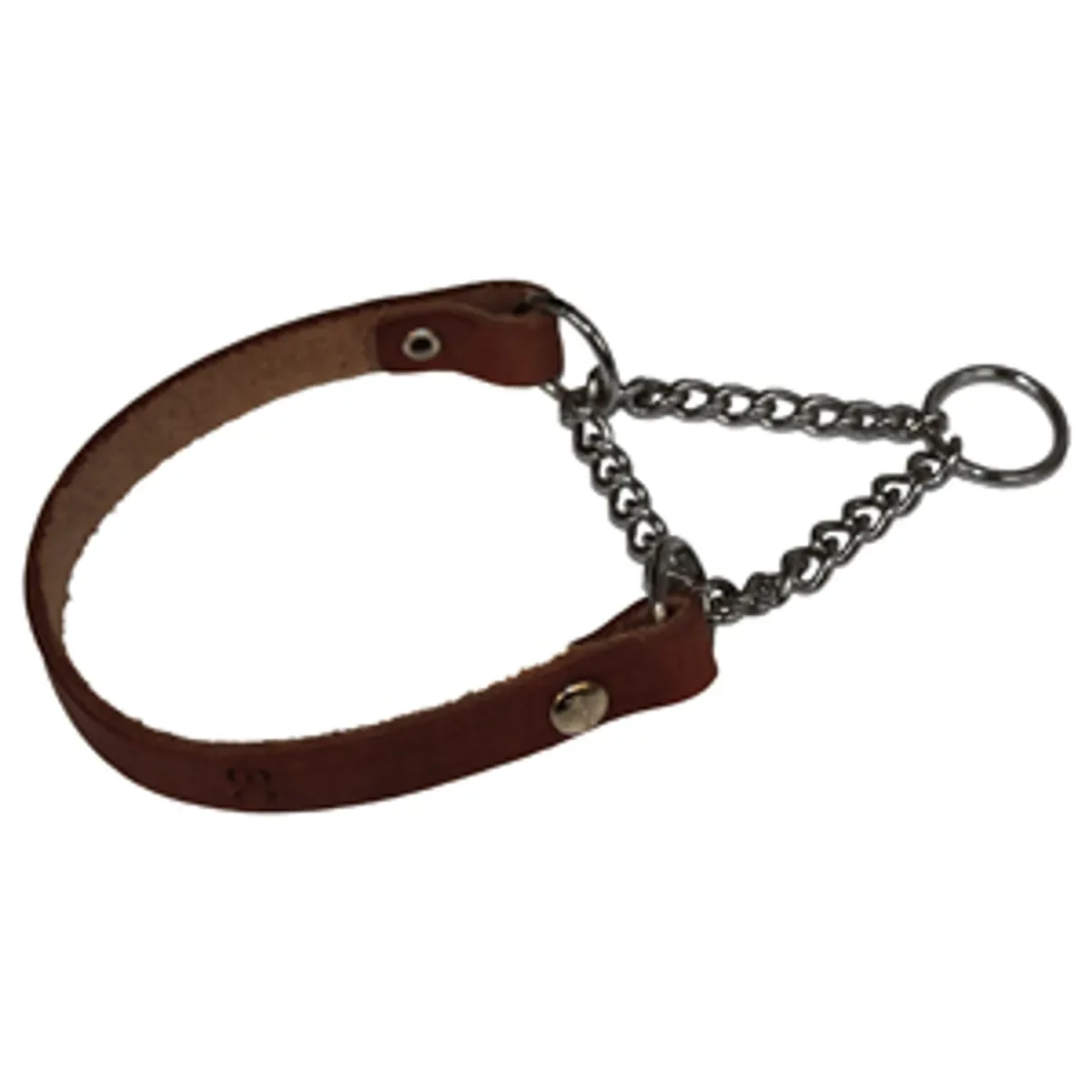 Alac Halvstryp Halsband Läder Brun 18mm x 55cm
