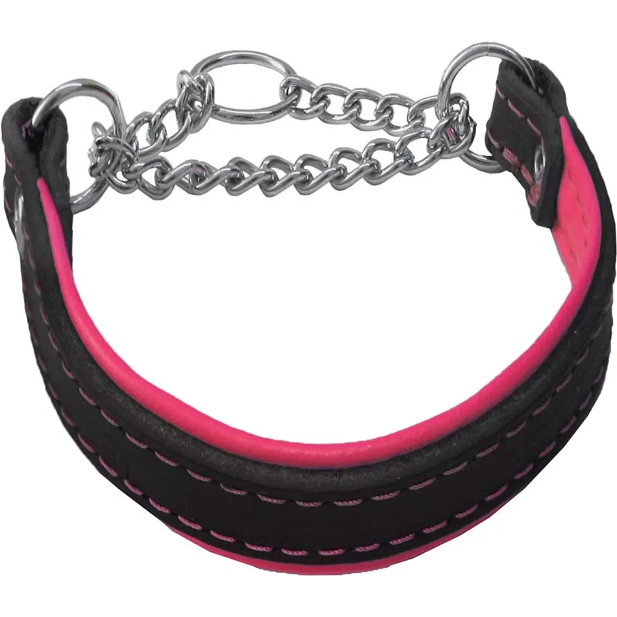 Alac Halvstryp Halsband Läder Cerise 18mm x 50cm