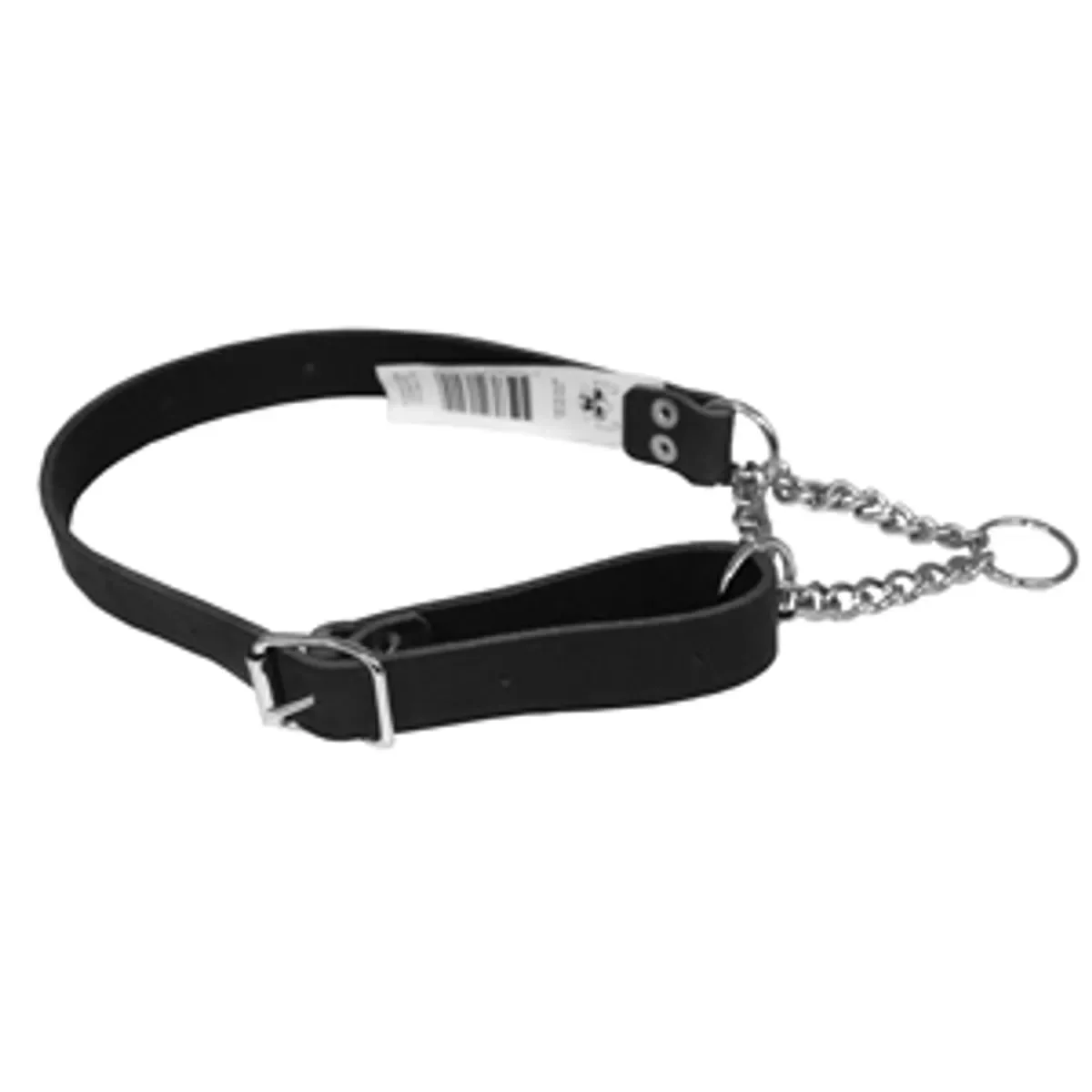 Alac Halvstryp Halsband Läder Svart 12mm x 30-40cm