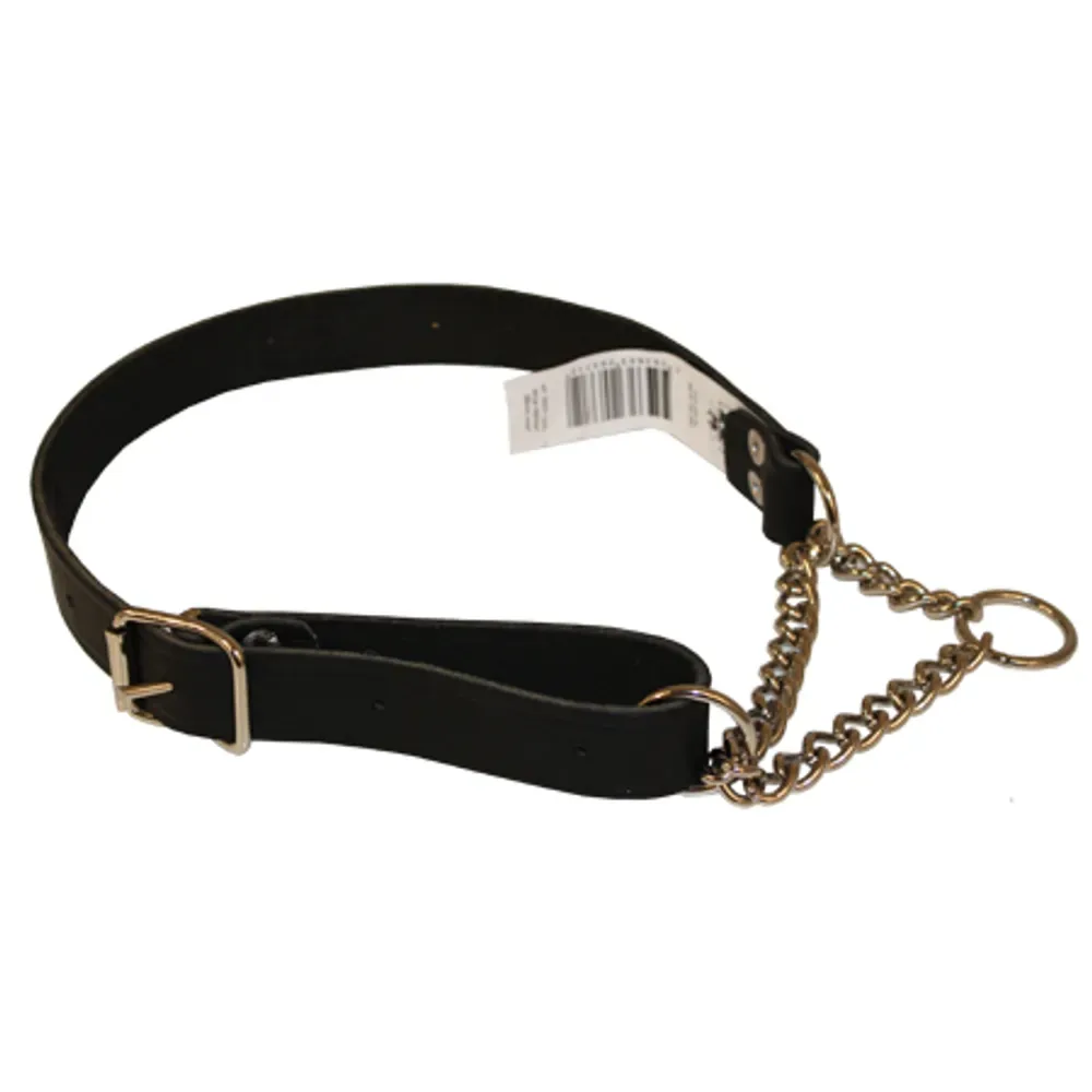 Alac Halvstryp Halsband Läder Svart 25mm x 46-70cm