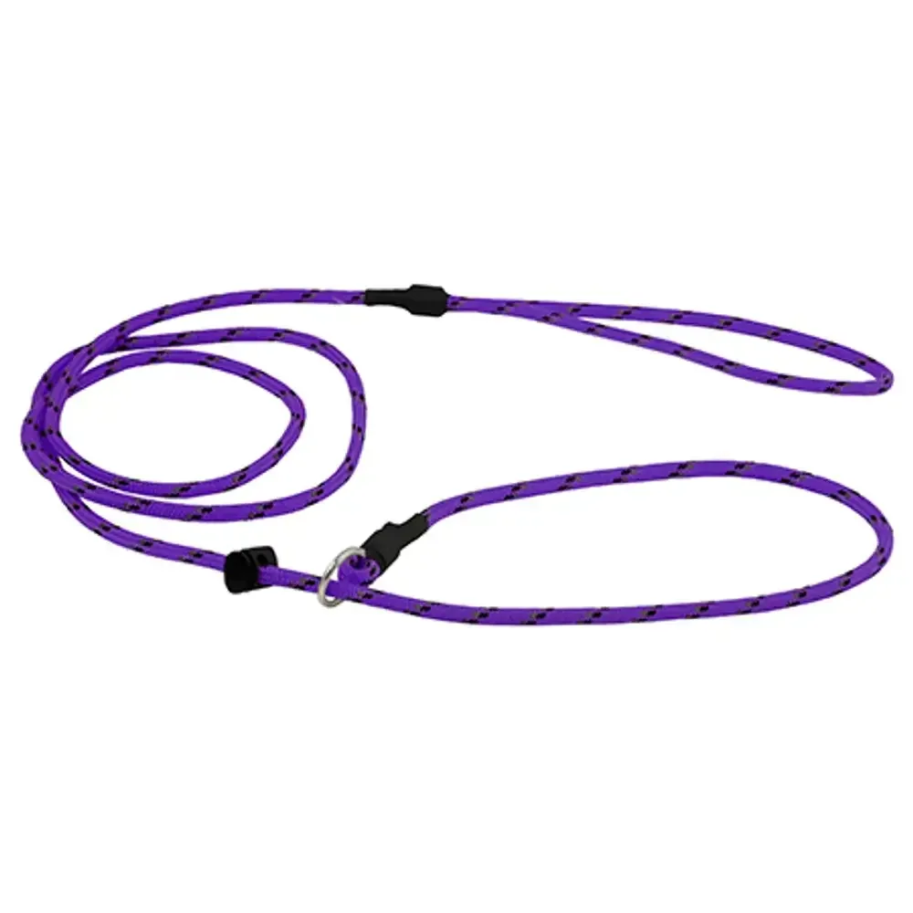 Alac Retrieverkoppel Lila med Reflex 6mm x 190cm