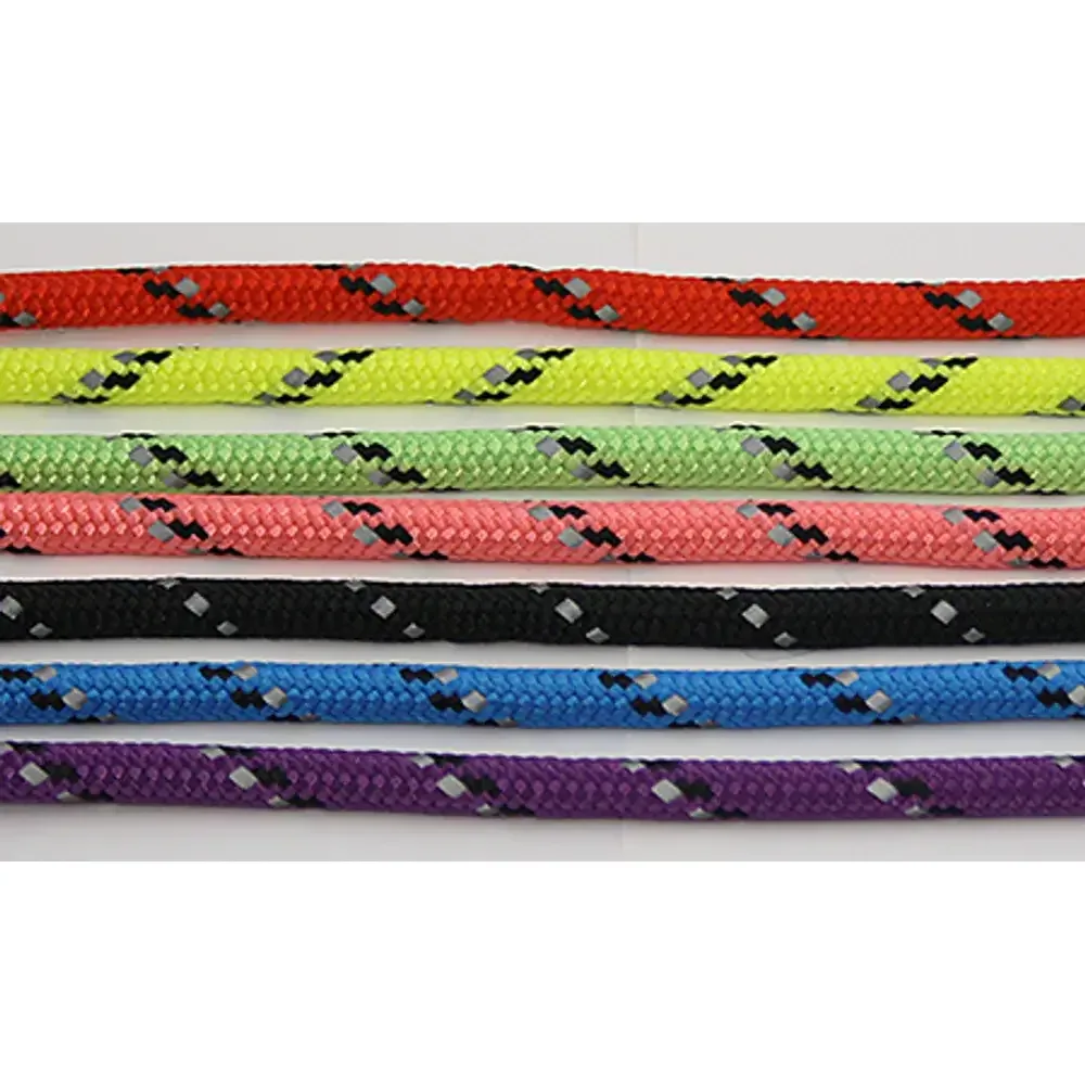 Alac Retrieverkoppel Svart med Reflex 6mm x 190cm
