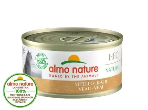 Almo Nature HFC Natural Kalvkött 70 g våtfoder för katter Sänkt pris