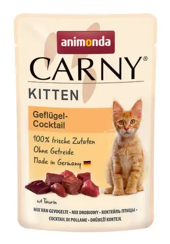 Animonda Carny Kitten Fågel Cocktail 12 x 85 g våtfoder för katter Erbjudandepris