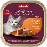 animonda vom Feinsten Adult 32 x 85 g – Kyckling & kalkon paté Rabatt