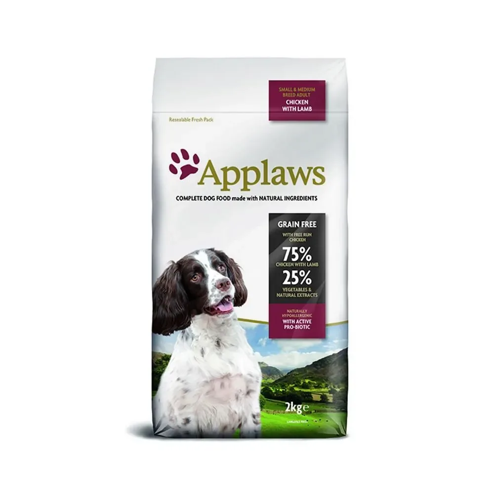 Applaws Hund Torrfoder Vuxen Kyckling & Lamm Small & Medium 2 kg