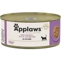 Applaws i buljong 6 x 156 g – Makrill & sardiner Billigare